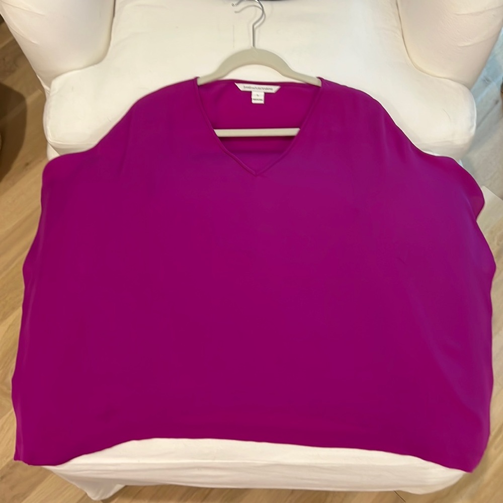 Diane Von Furstenburg Silk Magenta Top